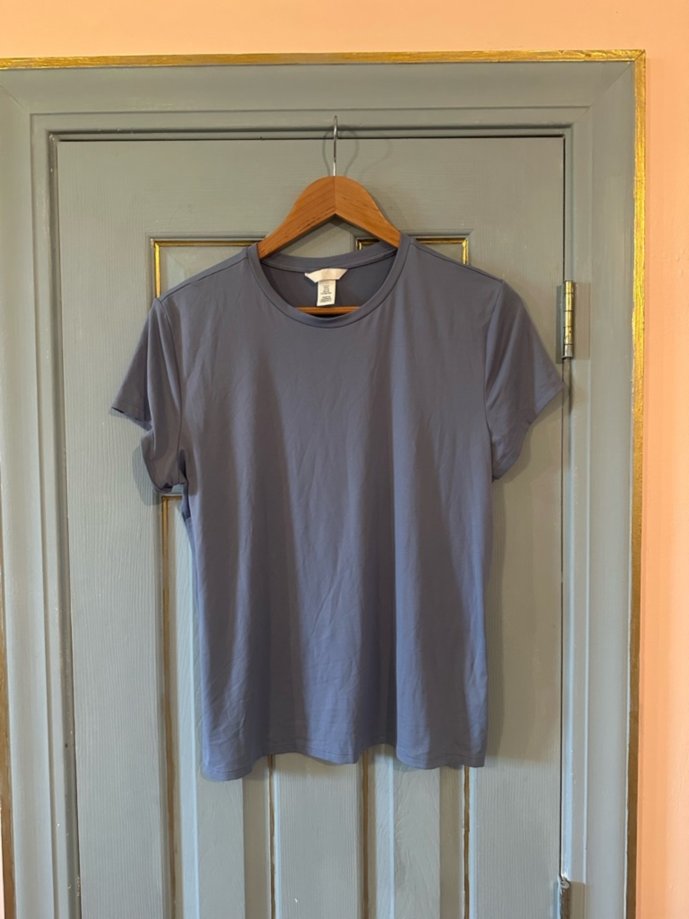 H&M Slate Blue Short-Sleeve Crewneck Tee
